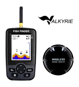 Valkyrie Wireless Balık Bulucu Akıllı Sonar Teknolojisi LCD Ekranlı Kablosuz Balık Tespit Cihazı