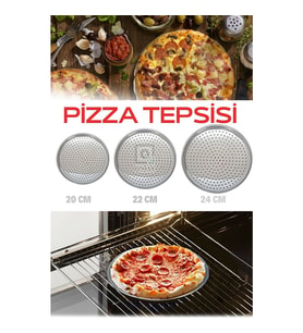 QNİAY Pratik Lüx Paslanmaz Çelik 3 Lü Pizza Pişirme Altlığı