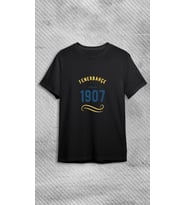 Since 1907 Unisex Bisiklet Baskılı  Siyah T-shirt
