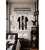 Kişiselleştirilebilir Taraftar Forma Duvar Süsü