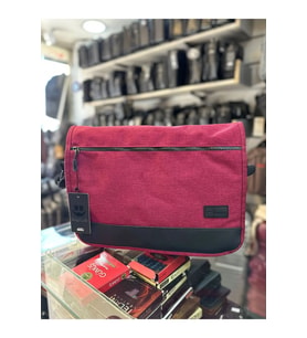 Bagslab Keten Kumaş El Ve Omuz Çantası-1042 (Bordo)