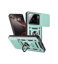 Mi 15 Kılıf Pars Lens Yüzüklü Silikon - Yeşil