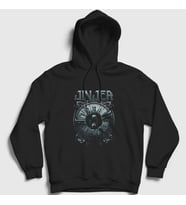 Presmono Unisex Siyah Hourglass Jinjer Kapüşonlu Sweatshirt 160950tt