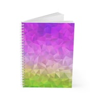 Renkli Spiralli Çizgili Defter