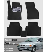 BMW 3 SERİSİ E46 (1997-2006) Uyumlu EVA Paspas Tam Set–Araca Özel,Su Geçirmez,Kolay Montaj