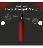 Siyah Kılıflı Otomatik Kompakt Şemsiye