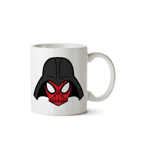 Vader Man Spiderman Homecoming Star Wars iki Tarafı Baskılı Kupa Bardak