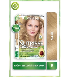 Garnier Nutrisse Yoğun Besleyici Kalıcı Krem Saç Boyası 9 Sarı