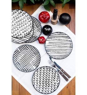 Ethnic 6'lı Pasta Seti-19 Cm.