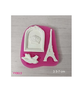 YY0613 Eyfel Kulesi Kuş Çerçeve Silikon Kalıp