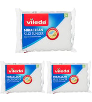 169072 Miraclean Silgi Sünger 2'li, Beyaz, Düz 3lü paket