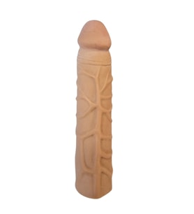 Gerçekçi Melez Penis Kılıfı Et Dokusunda 17 cm