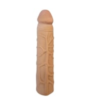 Gerçekçi Melez Penis Kılıfı Et Dokusunda 17 cm