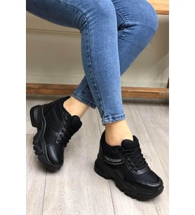 Flet 209 Siyah Kadın Spor Sneaker