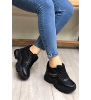Flet 209 Siyah Kadın Spor Sneaker