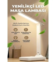 Katlanabilir Dokunmatik Kontrollü Göz Dostu Akıllı LED Masa Lambası – Enerji Tasarruflu