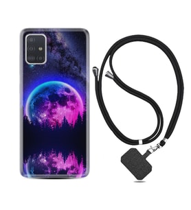Samsung a71 A72 A73 A7 A9 2018 C7 C9 Kılıf Boyun Askılı Silikon Star Planet 1652