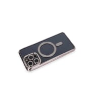 İphone 14 Pro Kılıf Joke Simli Magneticsafe Kılıf - Gri