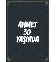 Klasik Temalı 30 Yaş Doğum Günü Afişi -2 35X50 cm