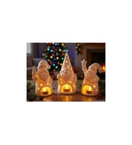 Alvera Yıldızlı Noel Baba Şekilli Mumluk