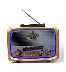 Nostalji Eskitme Radyo,Güneş panelli Led detaylı Trend Nostajik Radyo