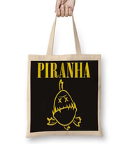 Piranha Pirana Pıranha Bez Çanta Uzun Saplı