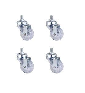 Furç Vidalı Bilyalı Teker - 20x50 - Şeffaf HKS188 - 4 Adet TG-V 12356