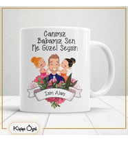 Babalar Günü Özel Hediye Çay Kahve Kupa Bardak-baba22