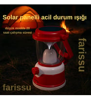 Güneş Enerjili ve Şarjlı Acil Durum Kamp Lambası - GK7768
