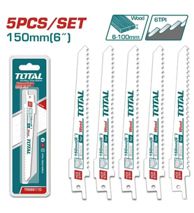 Total Panter Testere Ahşap Kesme Bıçağı 5 li Set TRSB611D