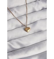 Northcity 316L Çelik Gold Kalp Kolye 5886 - Paslanmaz Sevgi Takıları ve Love Hediyesi