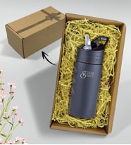 BK Gift Kişiye Özel Hediye Kutulu 5302 Siyah Çelik Matara 500ml