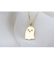 Glorria Halloween Temalı Altın Kaplama Gümüş Kolye