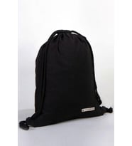 Rakerplus Siyah 35x40 cm Unisex Ham Bez Büzgülü Sırt Ayakkabı Çantası
