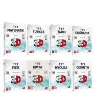 3D Yayınları TYT Soru Bankası Seti 8 Kitap Set
