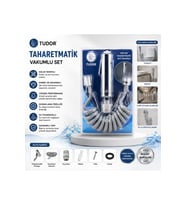 KROM TAHARATMATİK SETİ TAHARATMETİK EL DUŞU- HORTUM - MAFSAL VAKUMLU SET (3