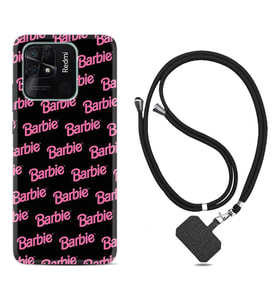 Xiaomi Redmi Note 7 8 9 Pro 10 2022 10 Pro 10S Kılıf Boyun Askılı Silikon Barbie 1404