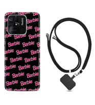 Xiaomi Redmi Note 7 8 9 Pro 10 2022 10 Pro 10S Kılıf Boyun Askılı Silikon Barbie 1404