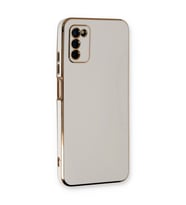 Samsung Galaxy A03s Kılıf Volet Silikon - Beyaz