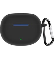 Realme Buds T100 için Kılıf Askılı Mat Silikon Siyah [Buds T100 ile Uyumlu Kılıf - Siyah]
