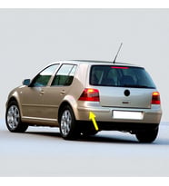VW Golf 4 1998-2004 Arka Tampon Sol Köşe Bandı Boyanır Tip 1J6807791A
