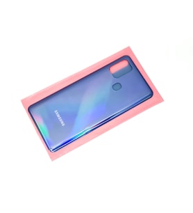 Tkgz Samsung Galaxy A21S A217 Arka Pil Batarya Kapağı Mavi