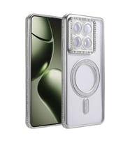 Xiaomi Mi 14t Pro Joke Simli Magneticsafe Kılıf - Gümüş