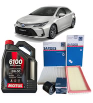 2019-2022 TOYOTA COROLLA PERİYODİK BAKIM SETİ BENZİNLİ MOTORLAR İÇİN MOTUL 5W 30