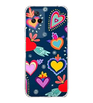 PrintiFy Poco F4 ile Uyumlu Retro Color 3  Kamera Korumalı Şeffaf  Kılıf