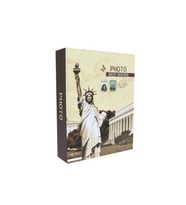 Rabsev RS4602-2 Fotoğraf Albümü 10x15cm 200 Fotoğraf Kapasiteli Özgürlük Anıtı Desenli Anı Albümü