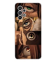 Samsung Galaxy A33 Uyumlu Attack On Titan Tasarımlı Şeffaf Telefon Kılıfı