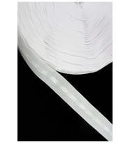 Perde Şeridi 3cm Düz Cepli Ekstrafor (100mt) (Beyaz)