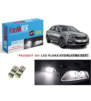 Peugeot 301 LED Plaka Aydınlatma Ampul Seti FEMEX Parlak Beyaz