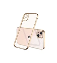 Apple iPhone 13 Uyumlu Kılıf Zore Mat Gbox Kapak (Gold)